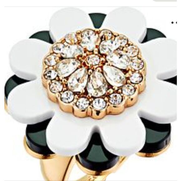 Kate Spade New York Crystal Blossom Ring Size 8 - Picture 1 of 10